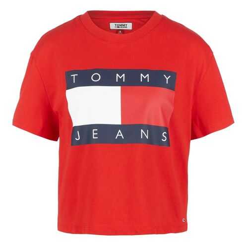 Футболка женская Tommy Jeans DW0DW07153 XNL красная XXS в Концепт Клаб